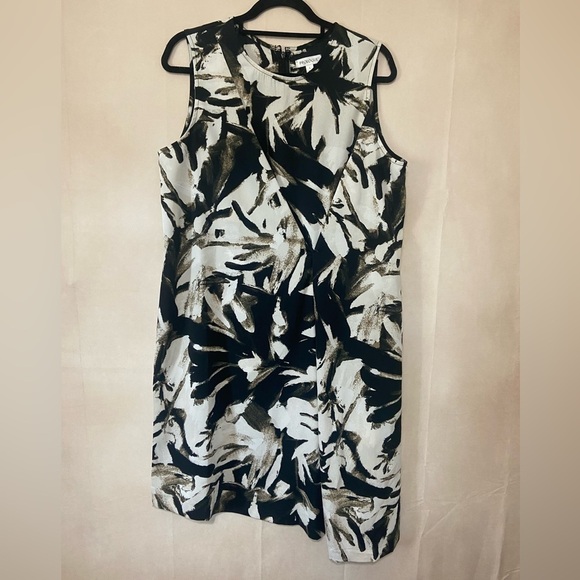 Prologue women's L asymmetrical abstract print sleeveless dress EUC - Picture 1 of 5
